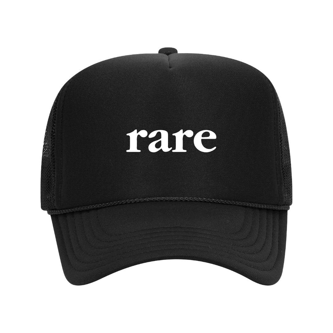 rare logo trucker black