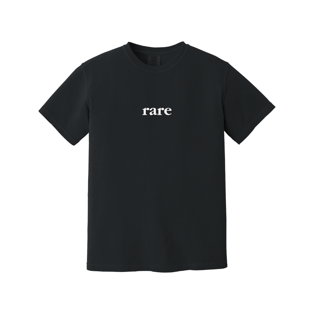 RARE LOGO T SHIRT BLACK