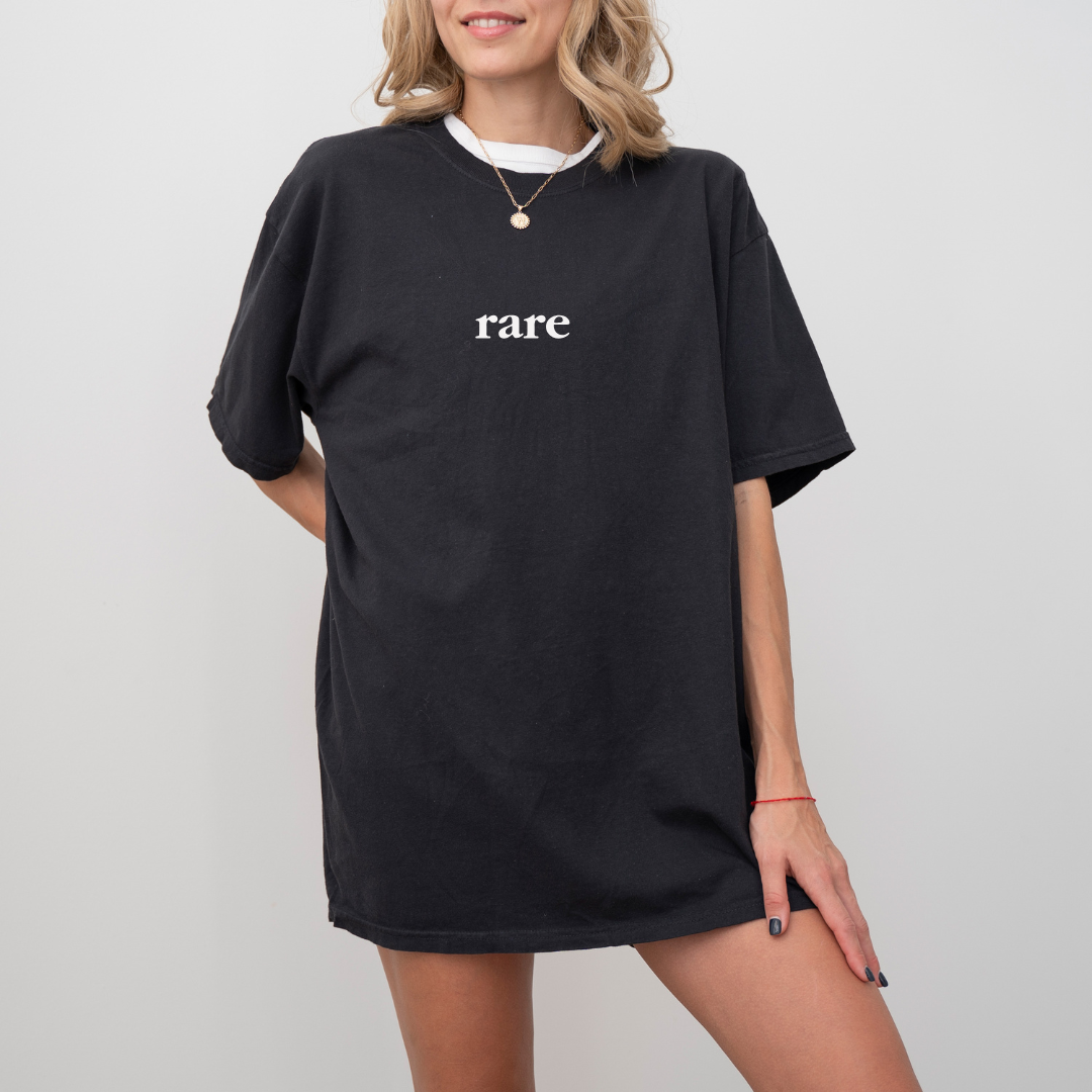 RARE LOGO T SHIRT BLACK