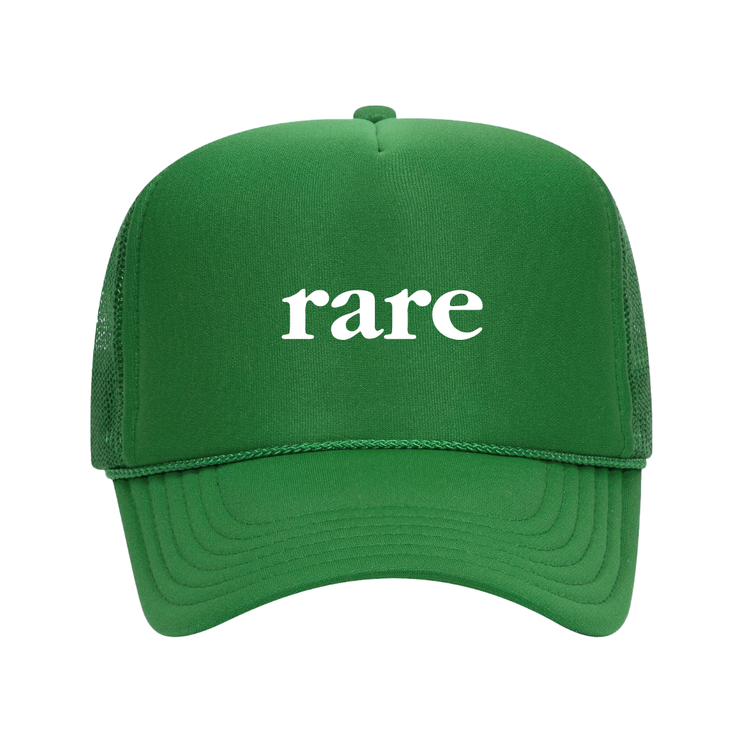 rare logo trucker kelly green