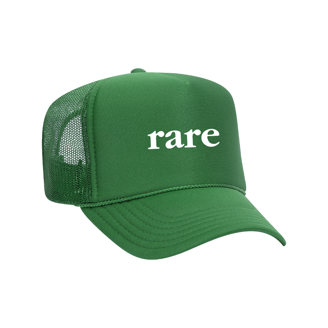 rare logo trucker kelly green