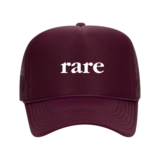 rare logo trucker maroon